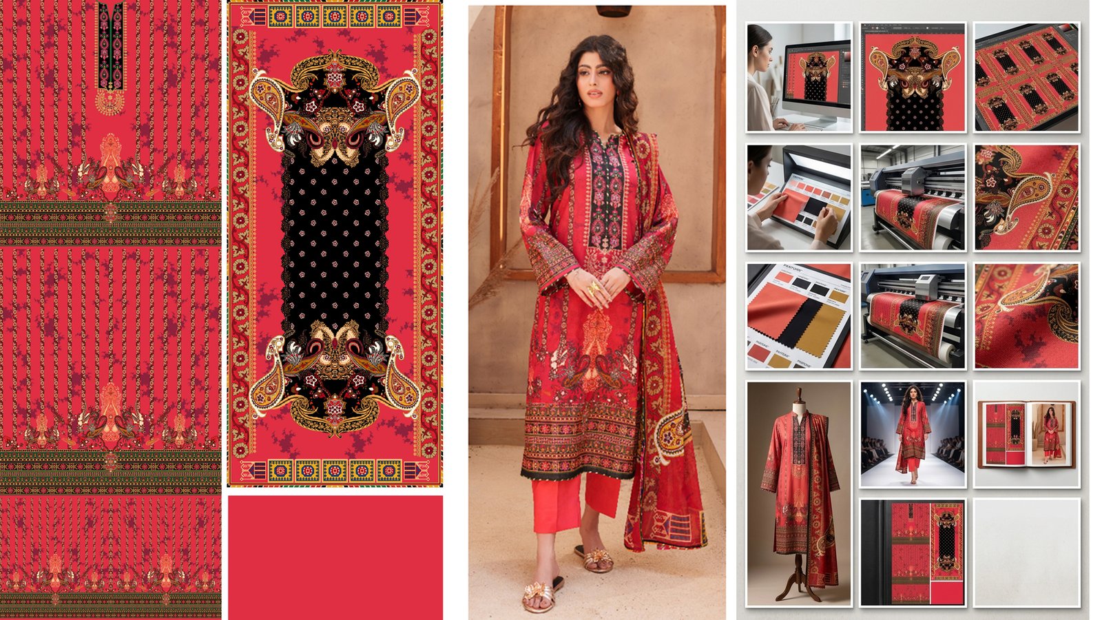 I will create seamless textile patterns and Print Design for screen and digital printing